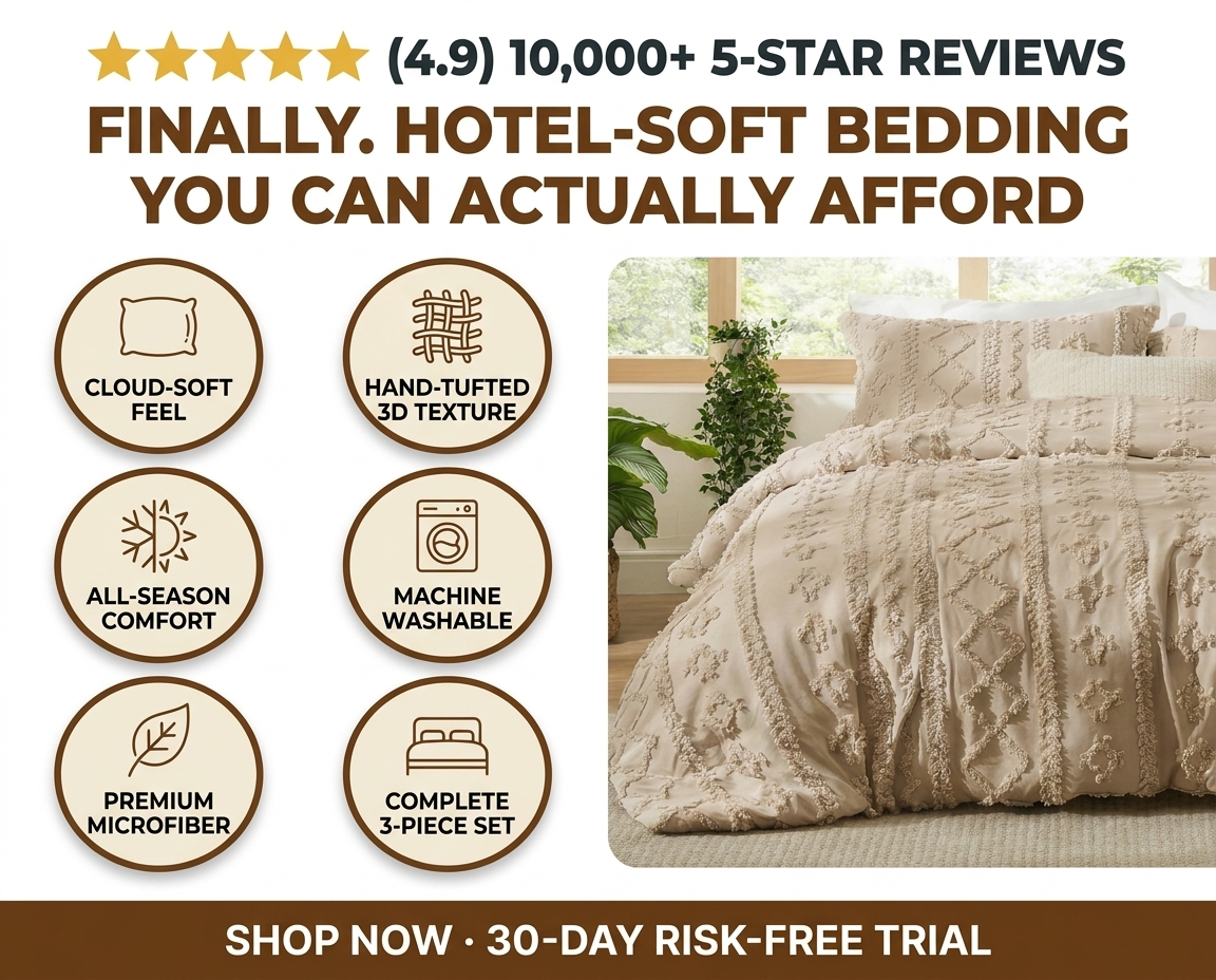 Boho Deluxe Tufted Decorative Quilt cover set (VIRAL ON TIKTOK)