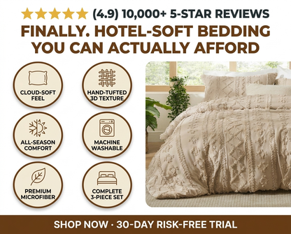 Boho Deluxe Tufted Decorative Quilt cover set (VIRAL ON TIKTOK)