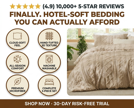 Boho Deluxe Tufted Decorative Quilt cover set (VIRAL ON TIKTOK)